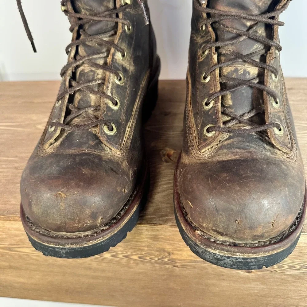 Chippewa Mens Logger Boots 11.5 Waterproof Leather EH Forestry Work Chip A Tex